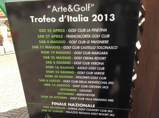 Ecco il calendario di Arte&Golf