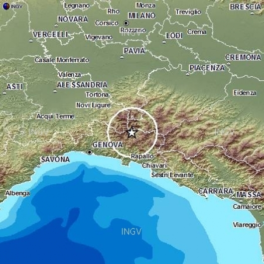 Due scosse di terremoto nell’Appennino ligure: nessun danno a persone o cose