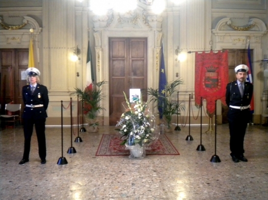Allestita a Palazzo San Giorgio la camera ardente del vicesindaco Giuseppe Filiberti