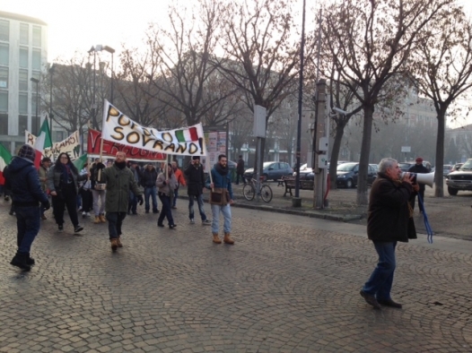 Partito il corteo del movimento dei forconi