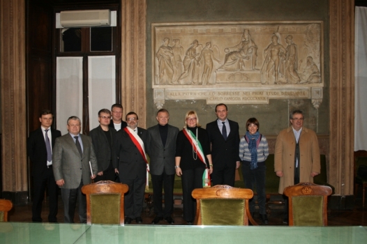 Una delegazione russa a Palazzo Rosso