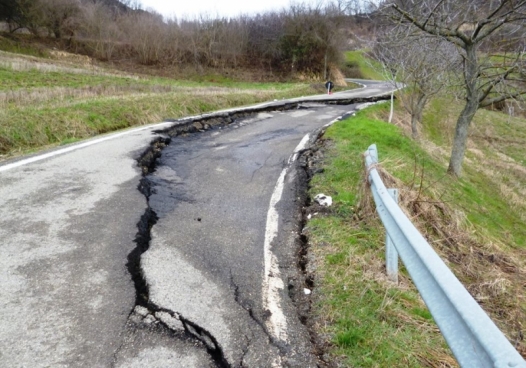 Cedimento strada provinciale 137 Garbagna – Bastita