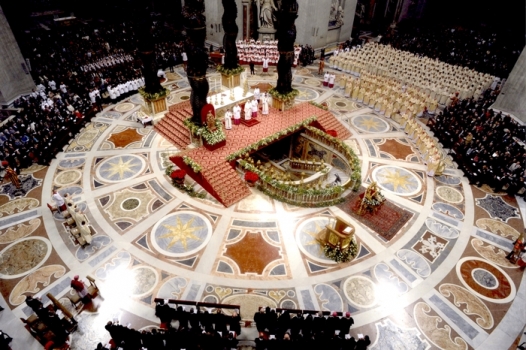 A Pasqua la Basilica di San Pietro addobbata da un’alessandrina