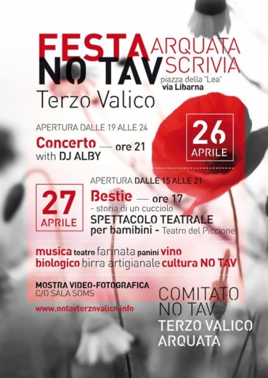 Festa No Tav ad Arquata Scrivia