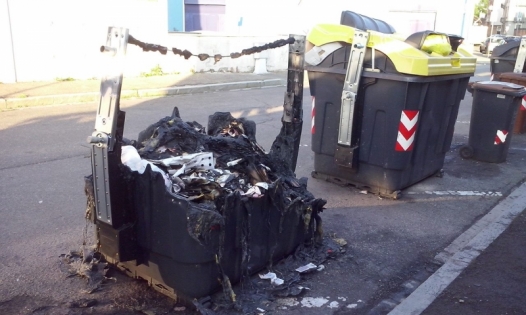 Altri cassonetti bruciati ad Alessandria