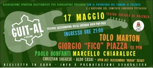 Questa sera su con i decibel: al via il festival della chitarra (Guit) Rock-Pop-Folk poco AL e molto VAL