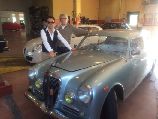 L’alessandrino Pico Maccario al via della Mille Miglia