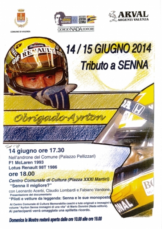 Obrigado Ayrton: Valenza celebra il mito Senna