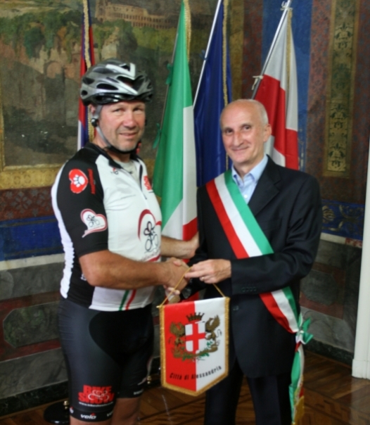 Anche Alessandria nell’itinerario dell’ultraciclista