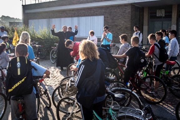 In bici al pellegrinaggio diocesano in attesa della Settimana europea della mobilità sostenibile