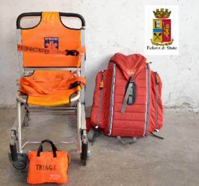 Svuota un’ambulanza per rifornire la sua nuova Onlus