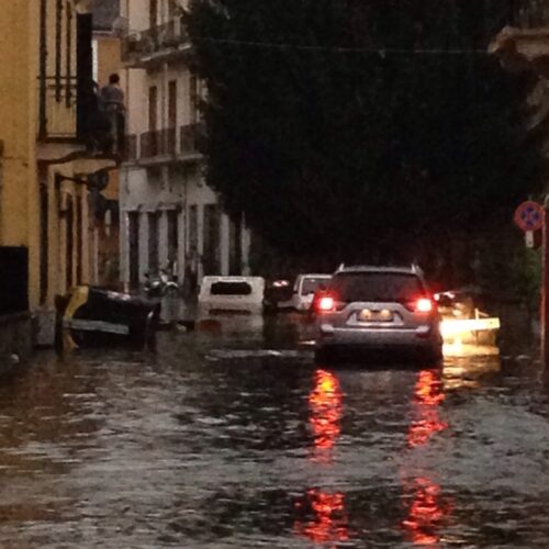 Temporali e allagamenti ad Alessandria. Il sindaco Rossa: “fenomeni imprevedibili e le infrastrutture non sono adeguate”