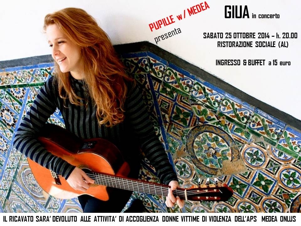 Giua in concerto ad Alessandria per me.dea e Pupille Gustative
