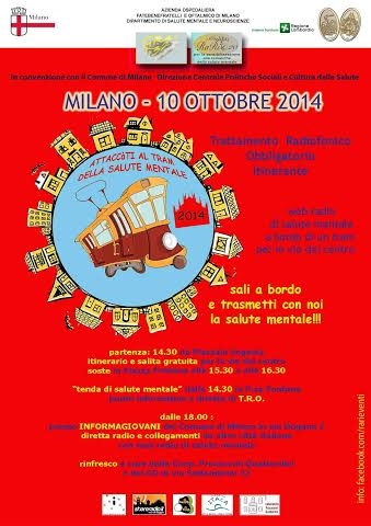 Attaccati al tram: a Milano una giornata di sensibilizzazione sulla salute mentale