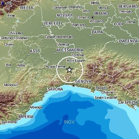 Lieve scossa di terremoto nel distretto sismico dell’appenino ligure