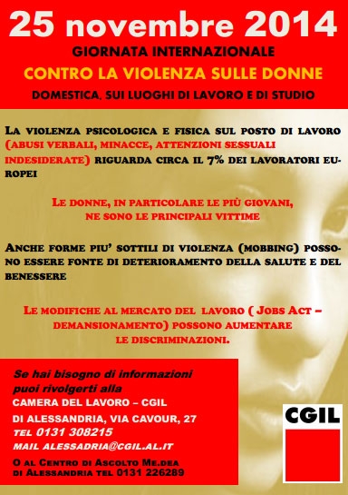 La Cgil al fianco delle donne