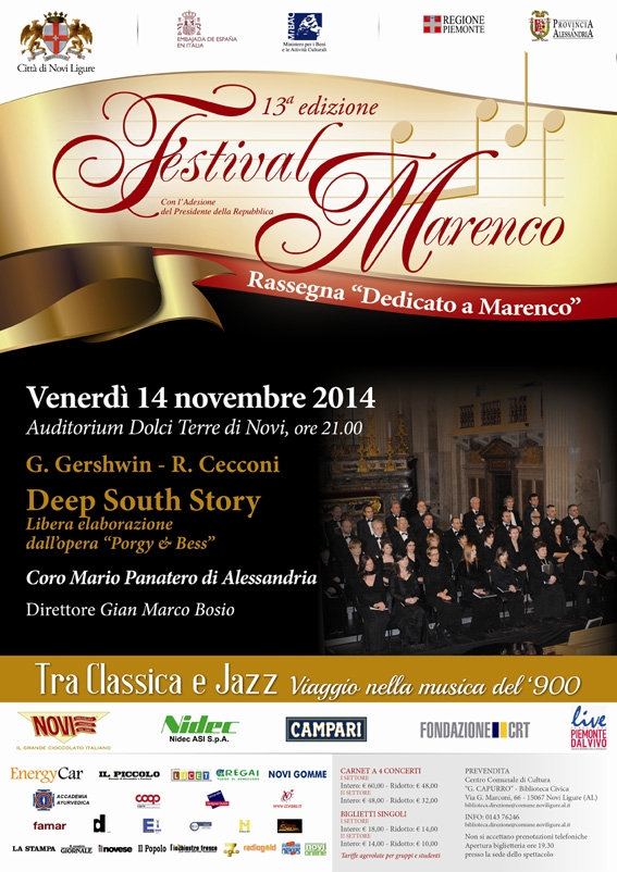 Una rivisitazione di Porgy & Bess di Gershwin all’Auditorium Dolci Terre