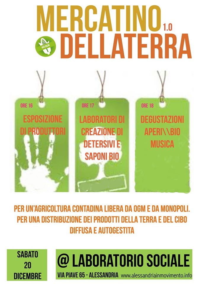 Laboratorio Sociale: un mercatino per celebrare i prodotti della terra