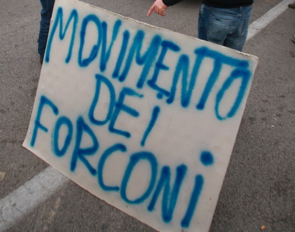 Atterra a Casale il movimento dei forconi