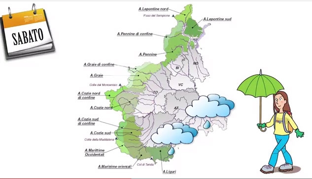 Il meteo nel fine settimana secondo Arpa Piemonte [VIDEO]