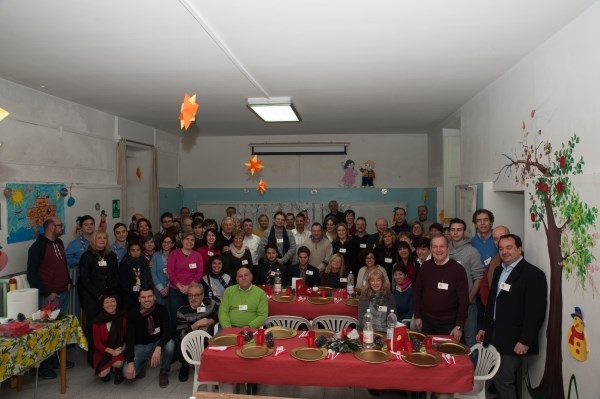 In 150 al pranzo di Natale con i poveri, una festa per tutti e con Francesco nel cuore