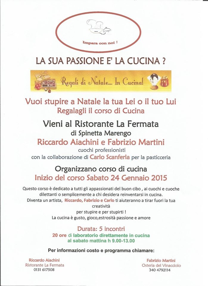 Giornata finale del corso di cucina “Impara con noi”