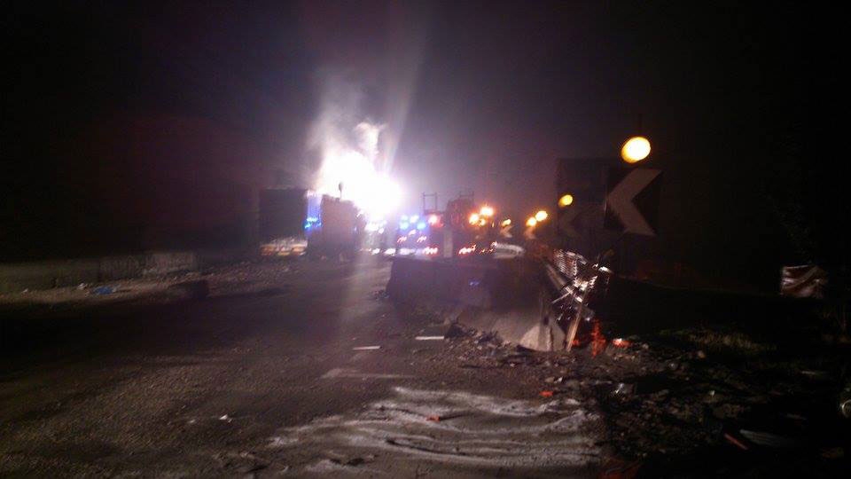 Autoarticolato in fiamme sulla A26 a Ovada manda in tilt il traffico in mattinata
