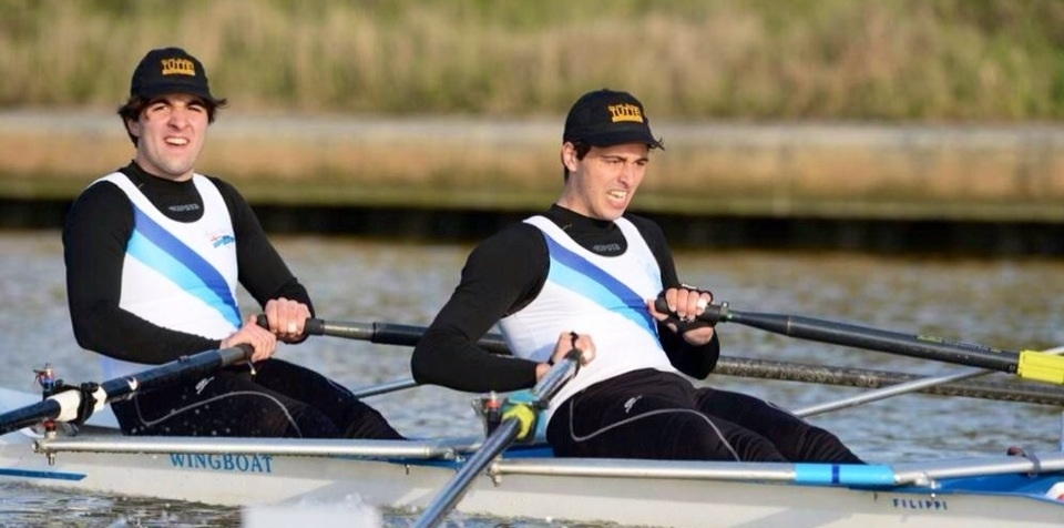 Emanuele e Marco Farinini: vice-campioni italiani di canottaggio di fondo