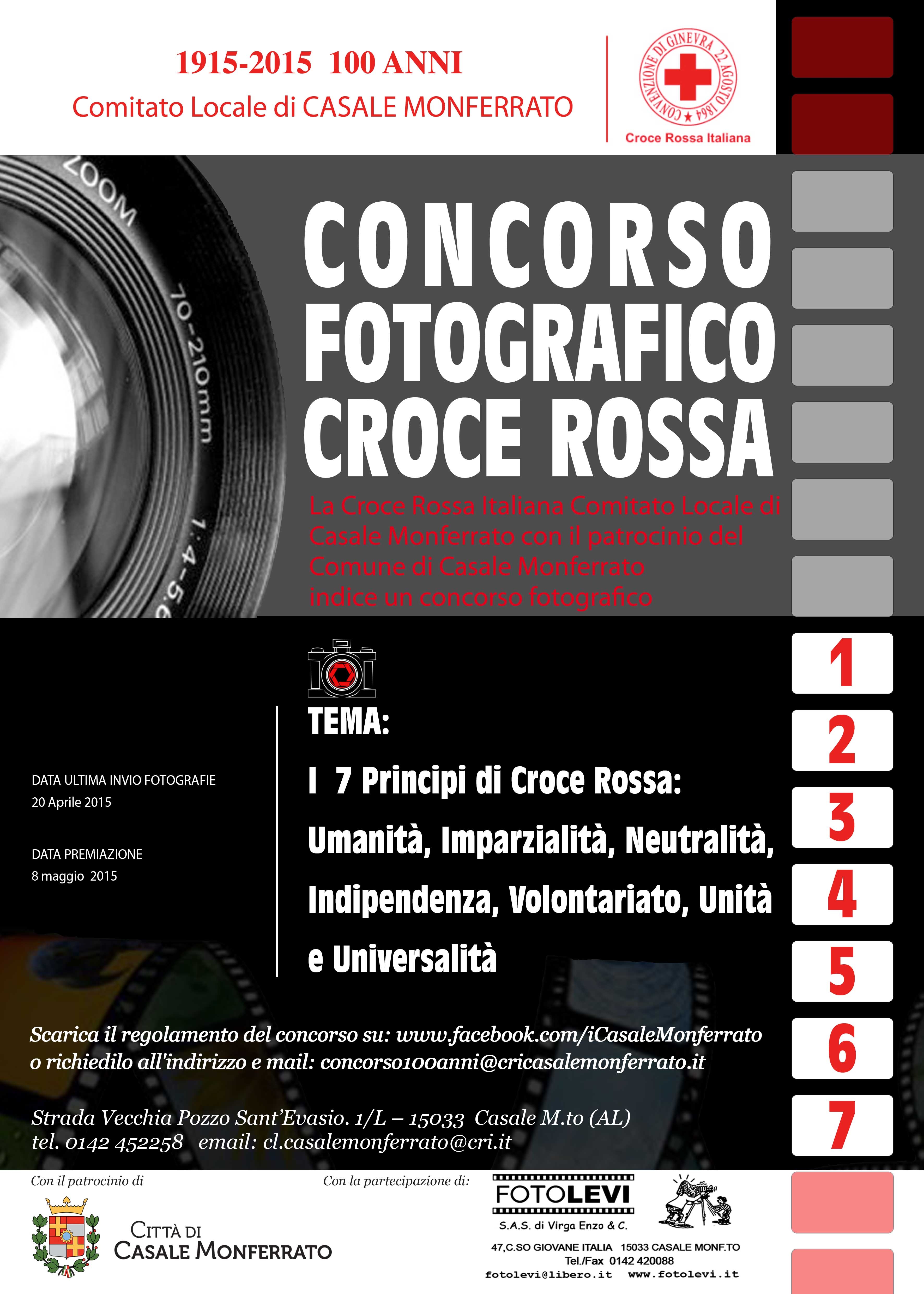 Un concorso fotografico aperto a tutti i cittadini per festeggiare i centoanni della Croce Rossa italiana.
