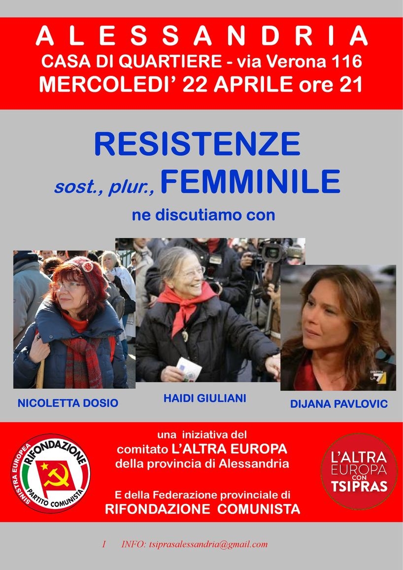 Resistenze al femminile alla casa di Quartiere