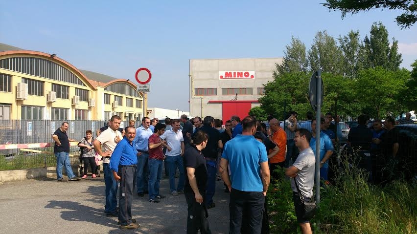 Sciopero dei lavoratori della Mino ad Alessandria