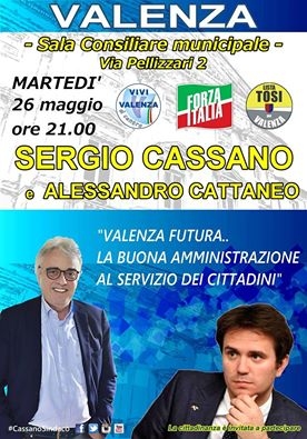 Martedì 26 Cassano con Cattaneo