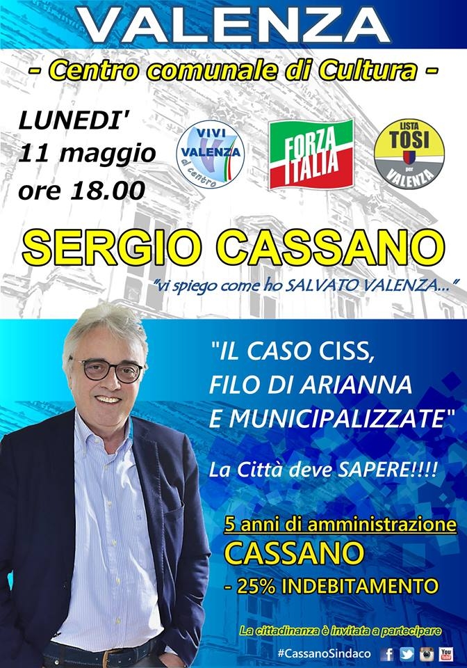 Cassano spiega “come ha salvato Valenza”