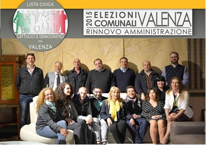 I candidati della lista Cattolici e Democratici per Valenza