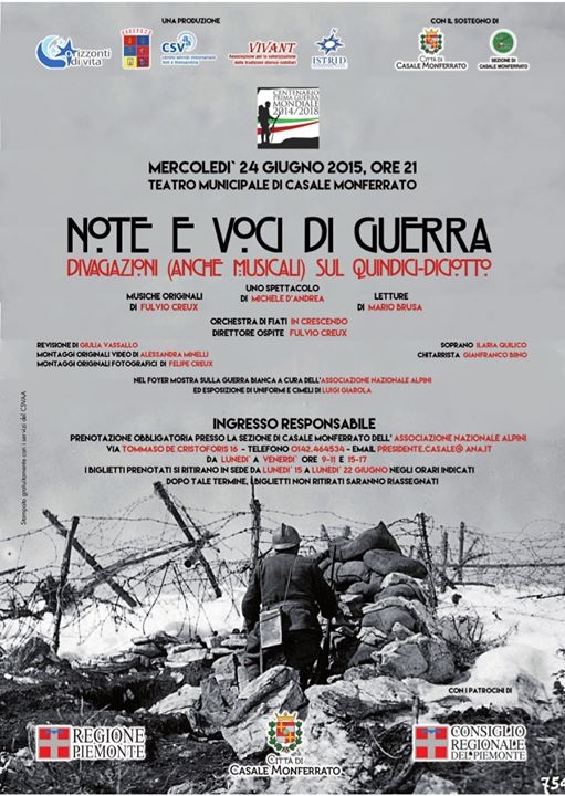 A Casale note e voci sulla Prima Guerra Mondiale