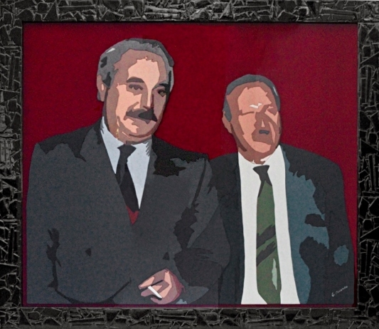 Alessandrino d’adozione l’autore della prima opera Pop Art su Falcone e Borsellino