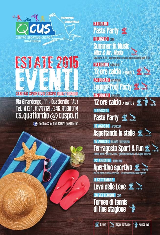 Un’estate di eventi alle piscine di Quattordio