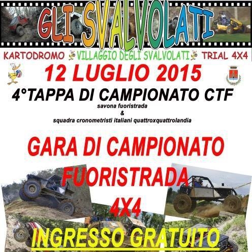Gara di fuoristrada domenica a Valenza