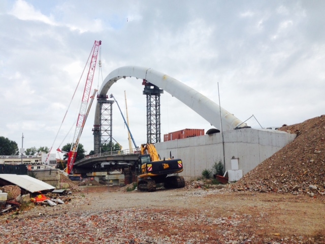 Ultimato l’arco del Ponte Meier. Ecco come vedete il nuovo skyline di Alessandria