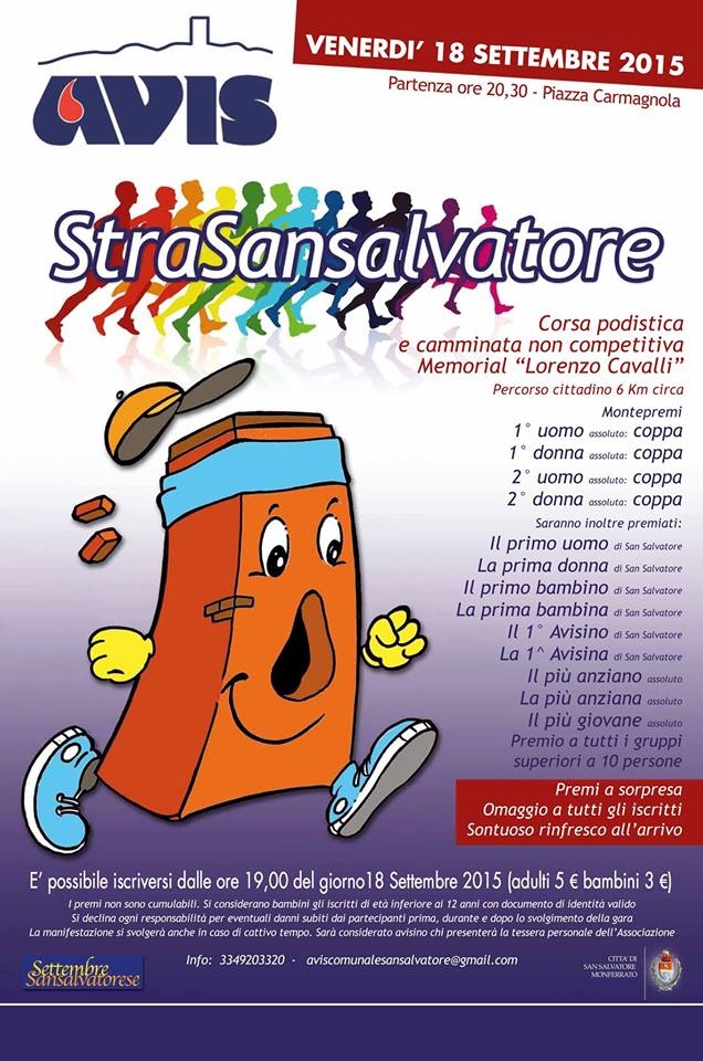 Tutto San Salvatore questa sera va di corsa