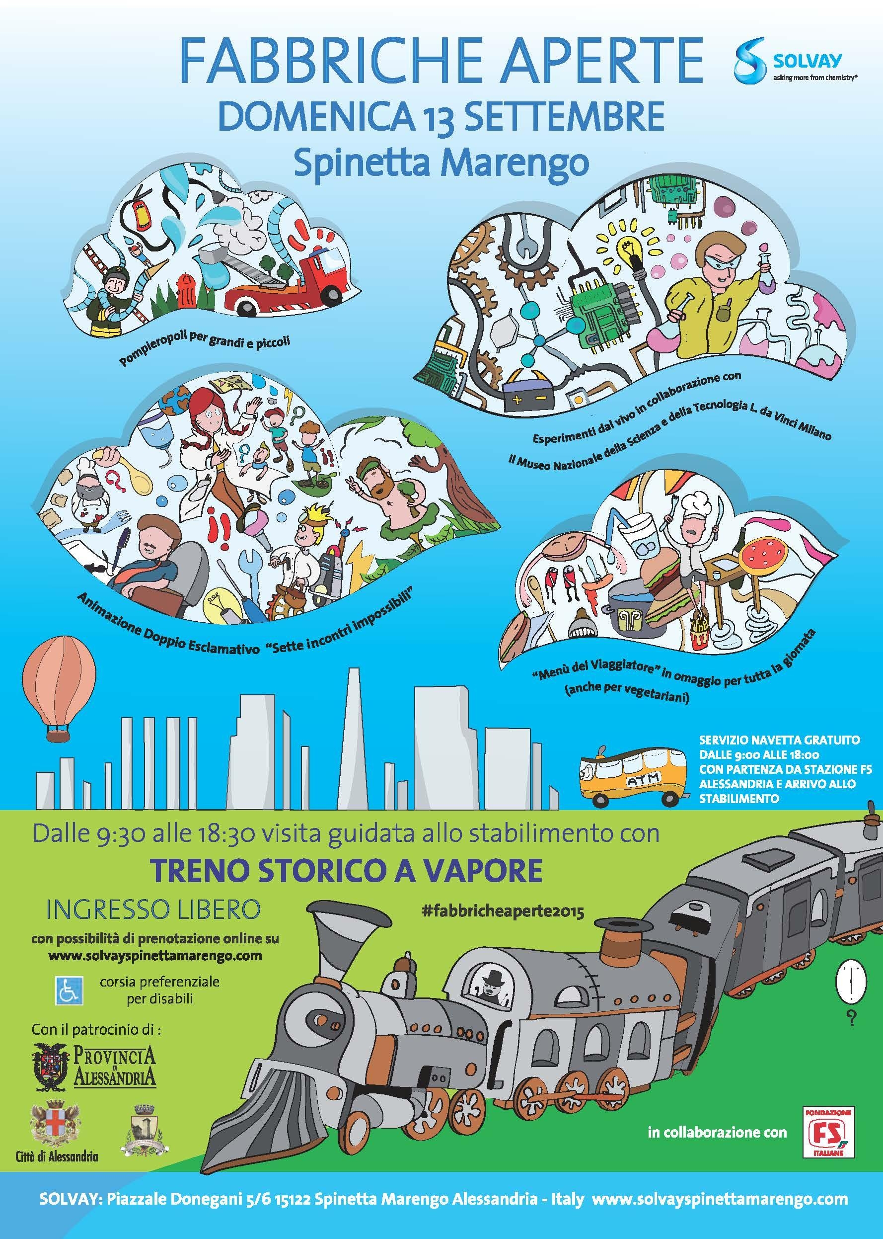 Un treno a vapore e tante sorprese per la nuova edizione di “Fabbriche Aperte”