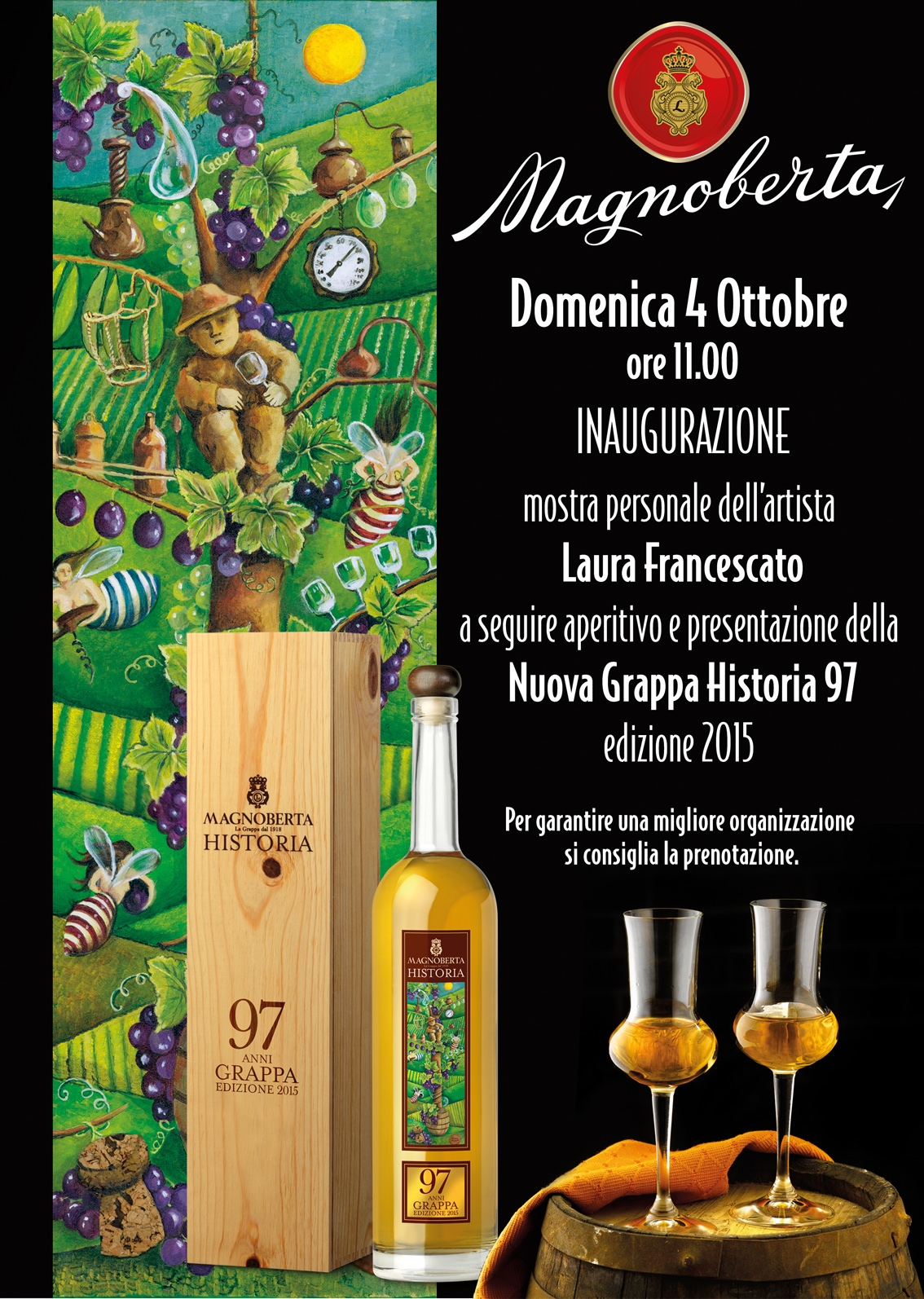 “Grapperie aperte”: visite e degustazioni alla distilleria Magnoberta di Casale