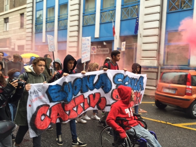 Anche gli studenti di Alessandria scendono in piazza contro la riforma della Buona Scuola
