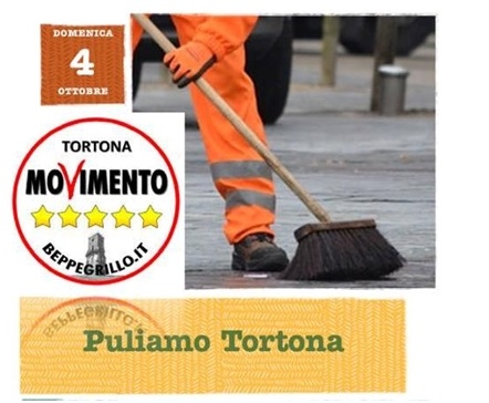 I “Giovani attivisti del Movimento 5 Stelle di Tortona” domenica puliscono la città