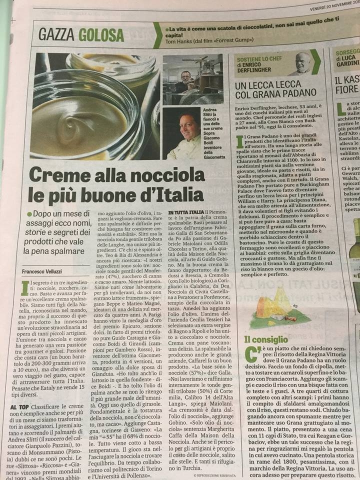 La provincia di Alessandria patria della crema alla nocciola. Lo dice anche la ‘Gazza’