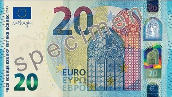 Da oggi le nuove banconote da 20 euro