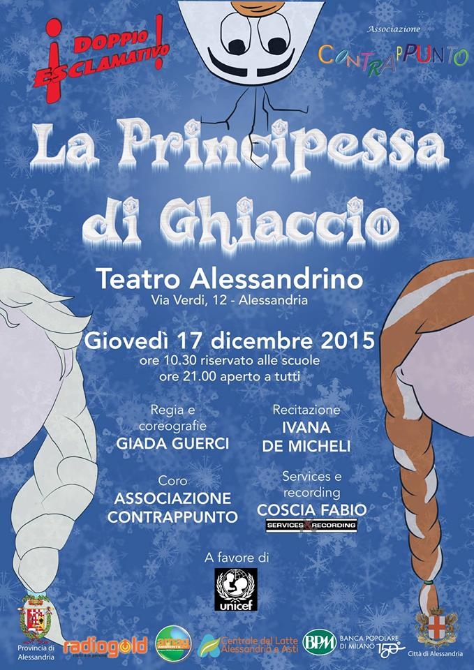 “La Principessa di ghiaccio” ispirato a Frozen in scena all’Alessandrino