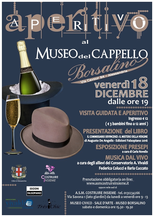 Aperitivo al museo del cappello Borsalino