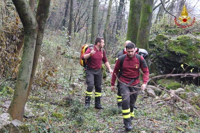 Ritrovato dopo 8 ore il cane di un cacciatore in Val Borbera