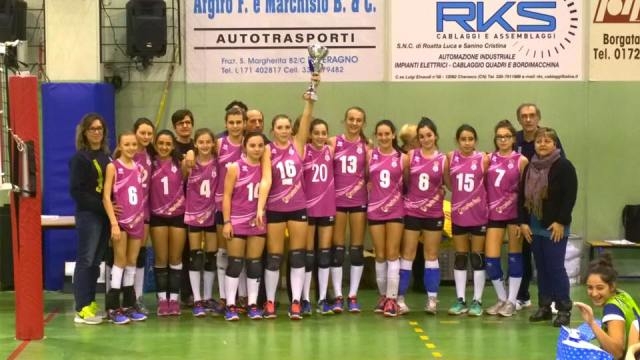 Volley: la under 14 del 4 Valli sbaraglia la concorrenza a Cherasco